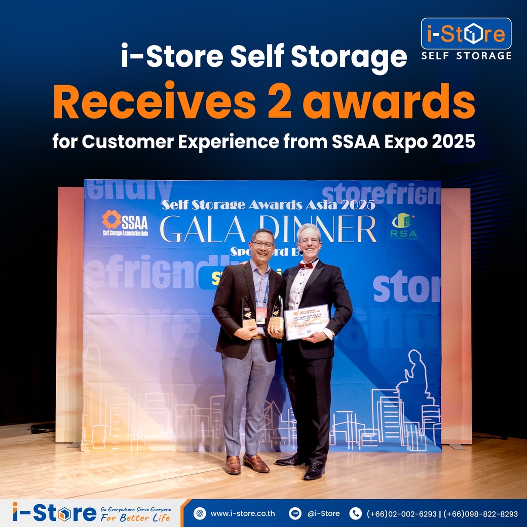 i-Store Self Storage Wins 2 Major Customer Satisfaction Awards for Asia and Thailand