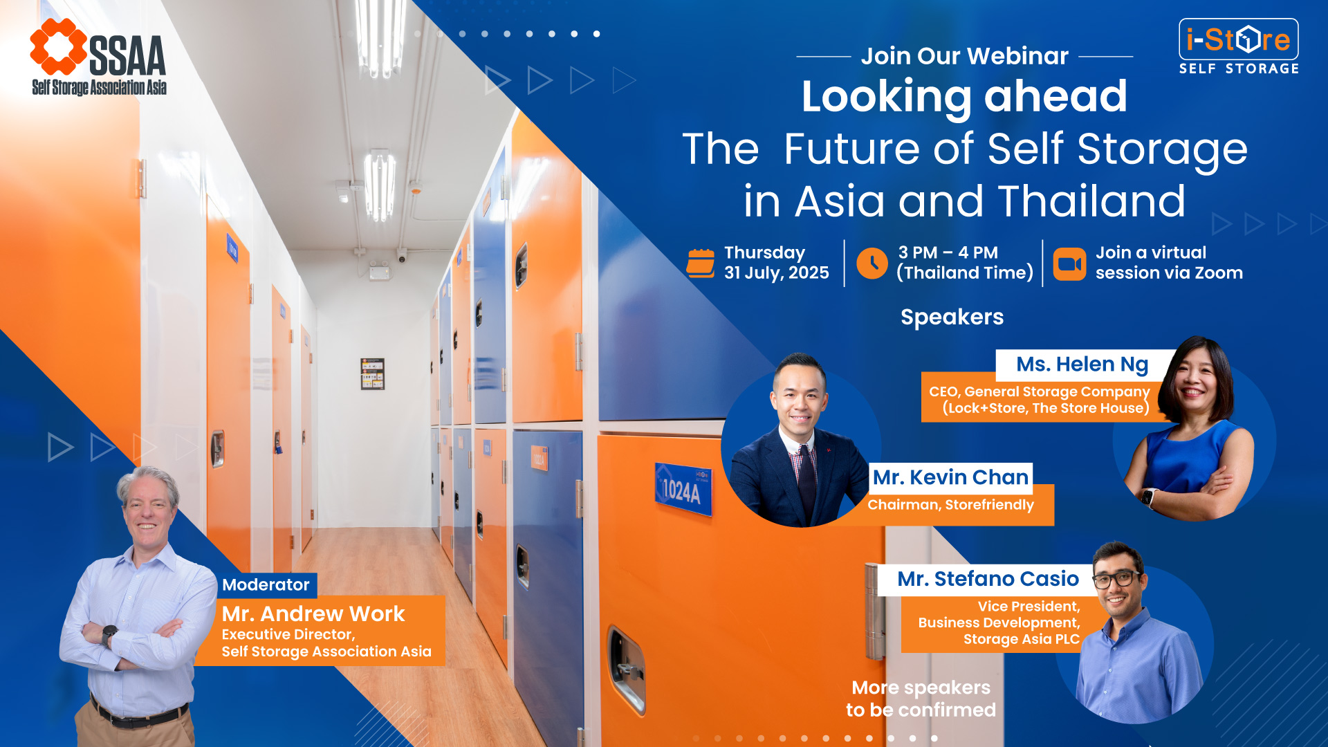 i-Store invite you to join webinar session "Exploring the Future of Self Storage in Asia and Thailand"